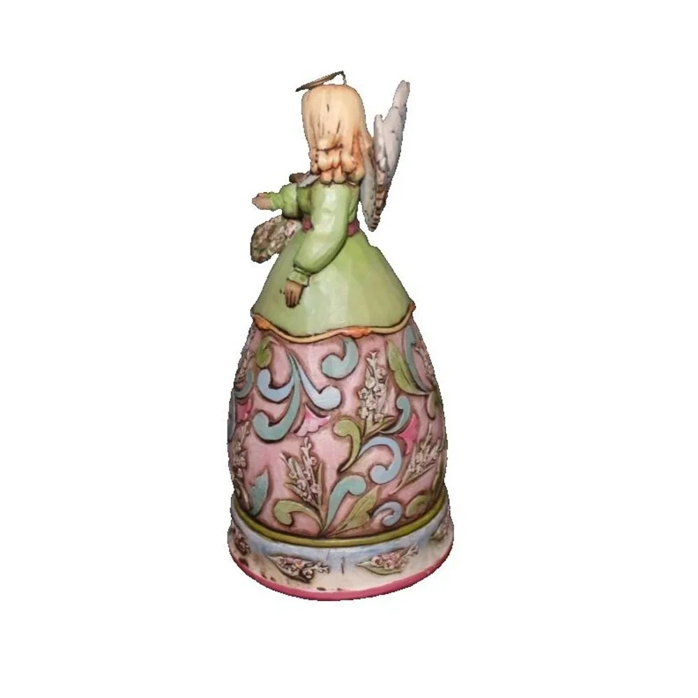 Jim Shore Heartwood Creek Angel Peridot Birth Stone August Resin Figurine